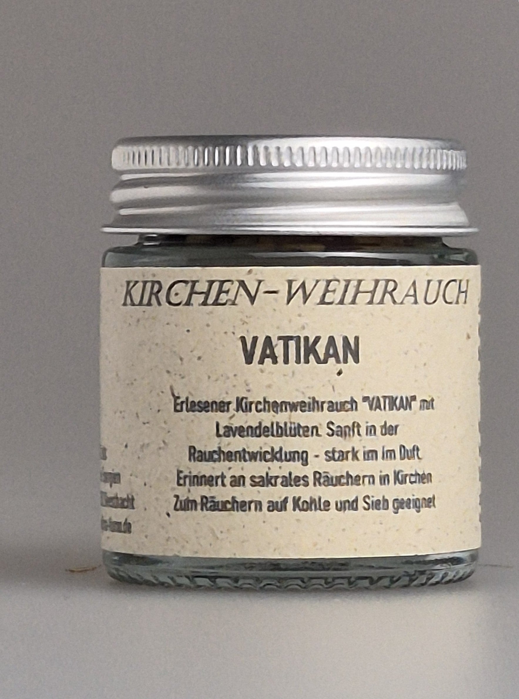 Räucherwerk, Erlesener Kirchen-Weihrauch mit Lavendelblüten, würzig starker Rauch, sanft im Duft mit sakraler Note, zur Reinigung. Online bei MA-FUMO, der Räuchermanufaktur