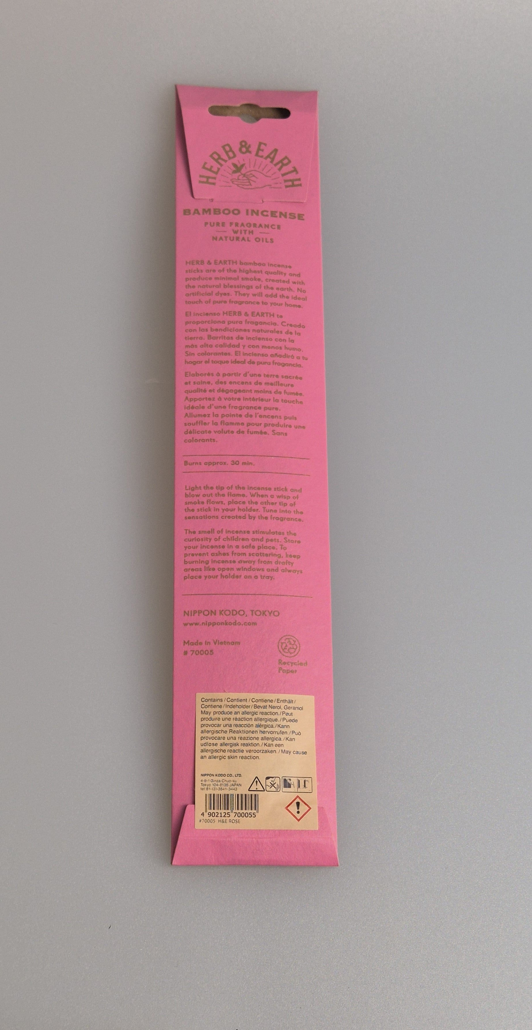 Japanische Räucherstäbchen aus Rose, purify your soul