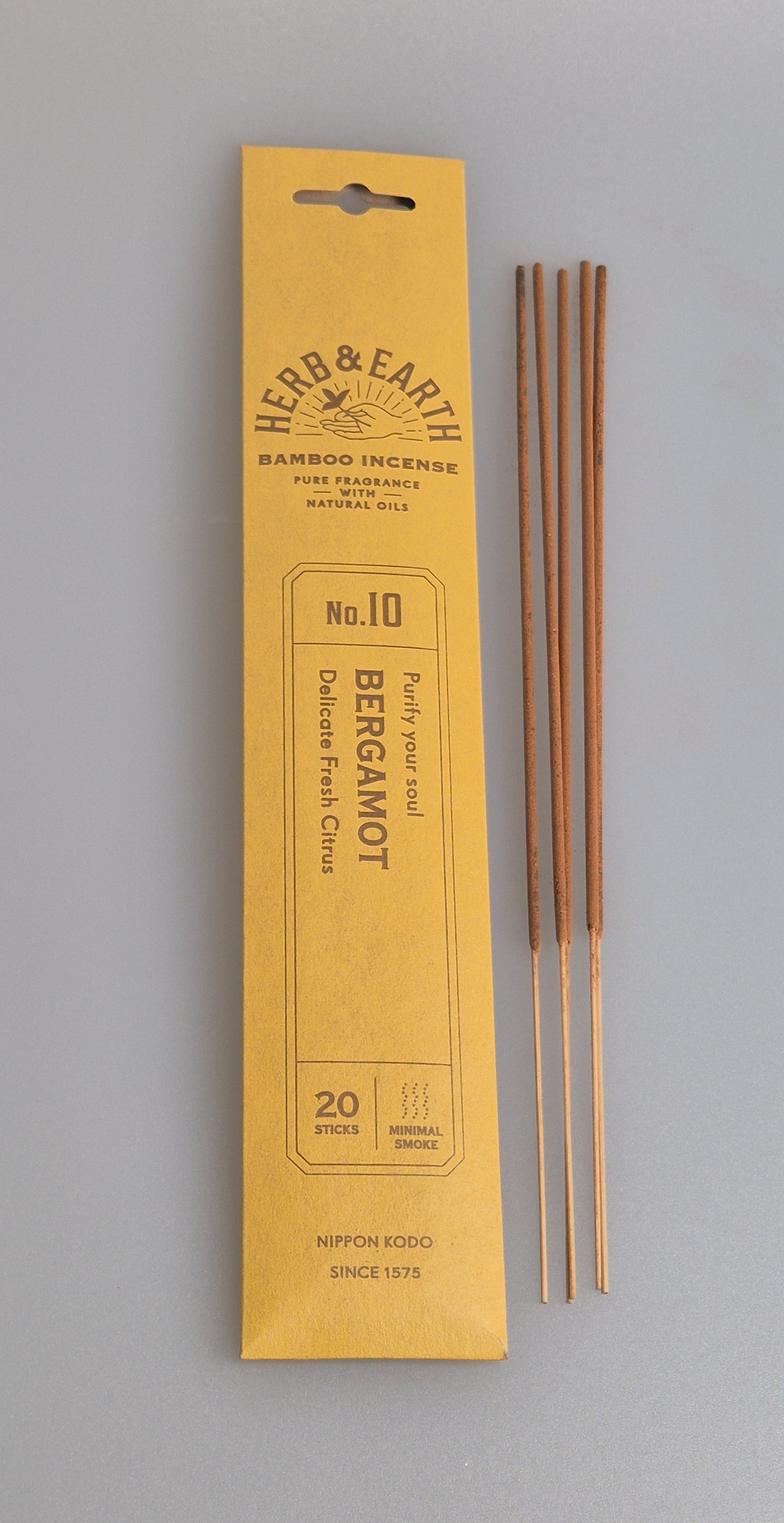 Japanische Räucherstäbchen aus Bergamot, purify your soul