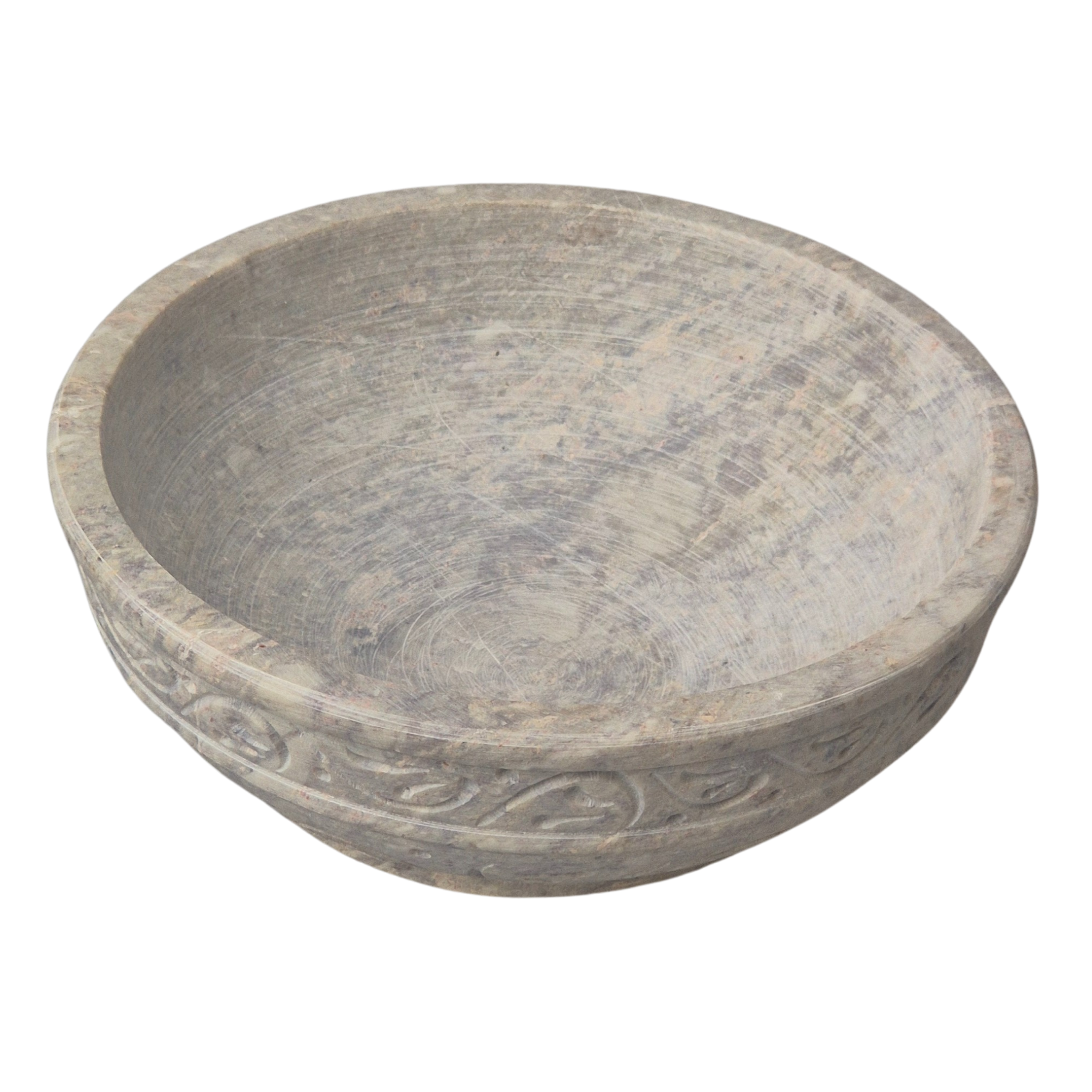 Speckstein Räucherschale, Farbe Beige, zum Räuchern auf Kohle - im Ma-Fumo Shop