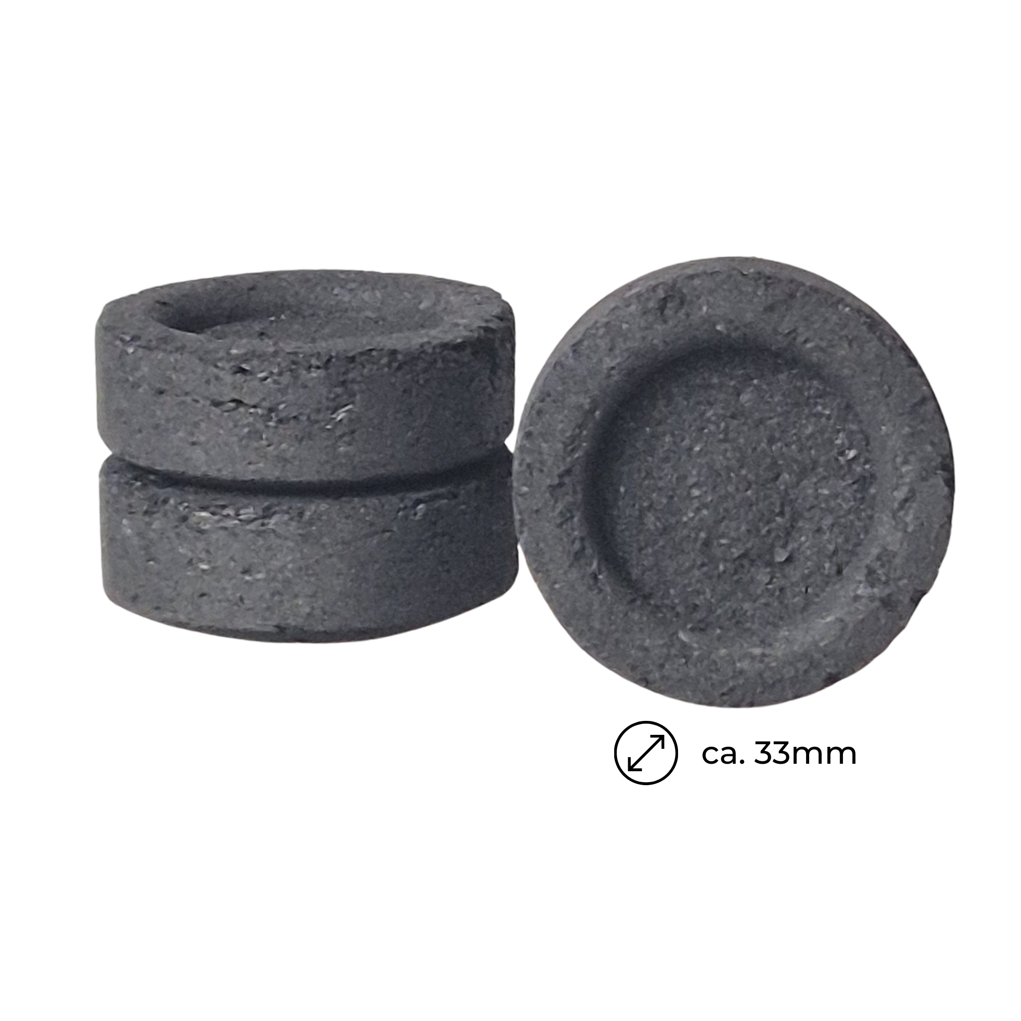 Räucherkohle, d=33m, die Rolle enthält 10 Kohletabletten, Brenndauer je Tablette ca. 30 Min., Selbstzünderkohle