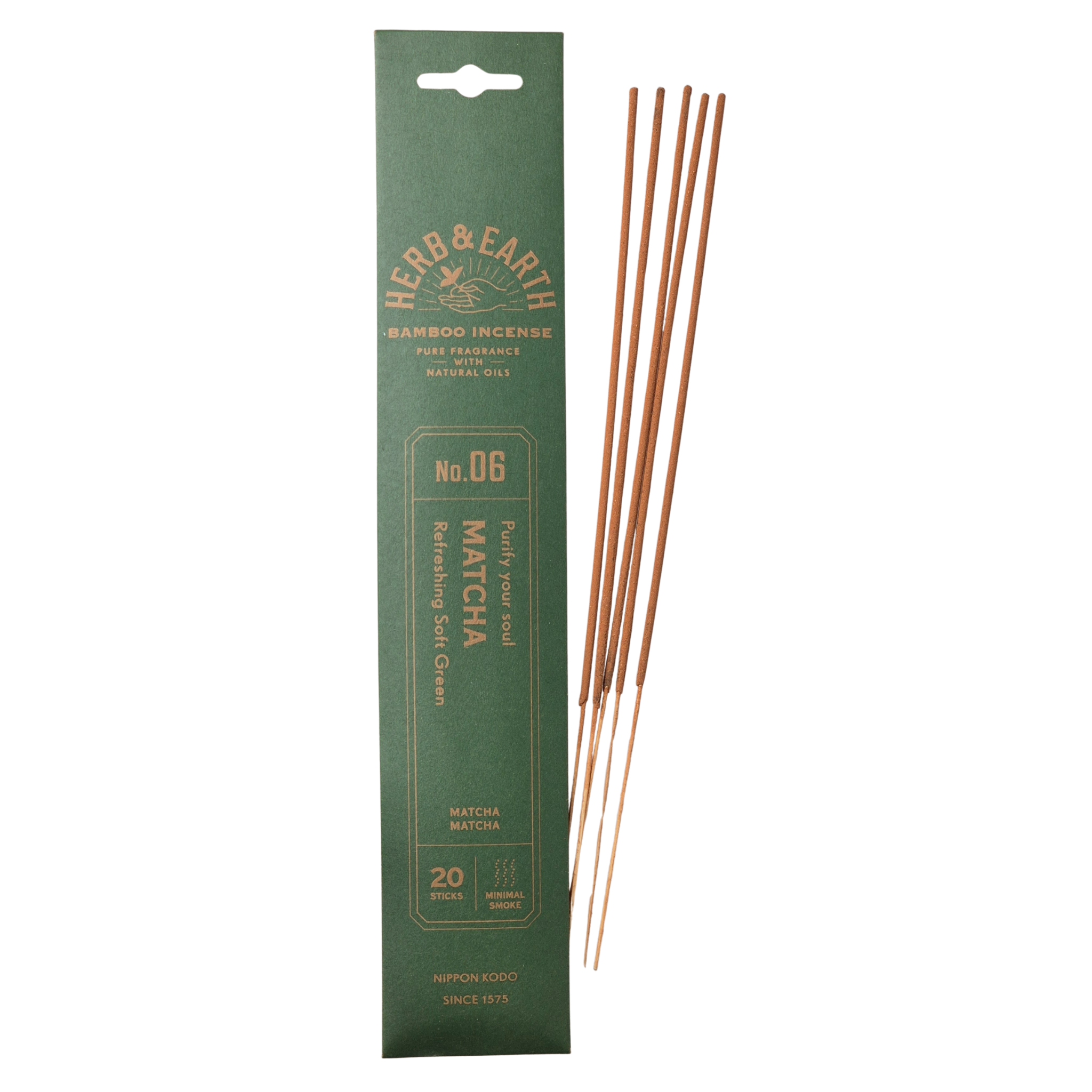 Japanische Räucherstäbchen aus Matcha vom Hersteller Nippon Kodo