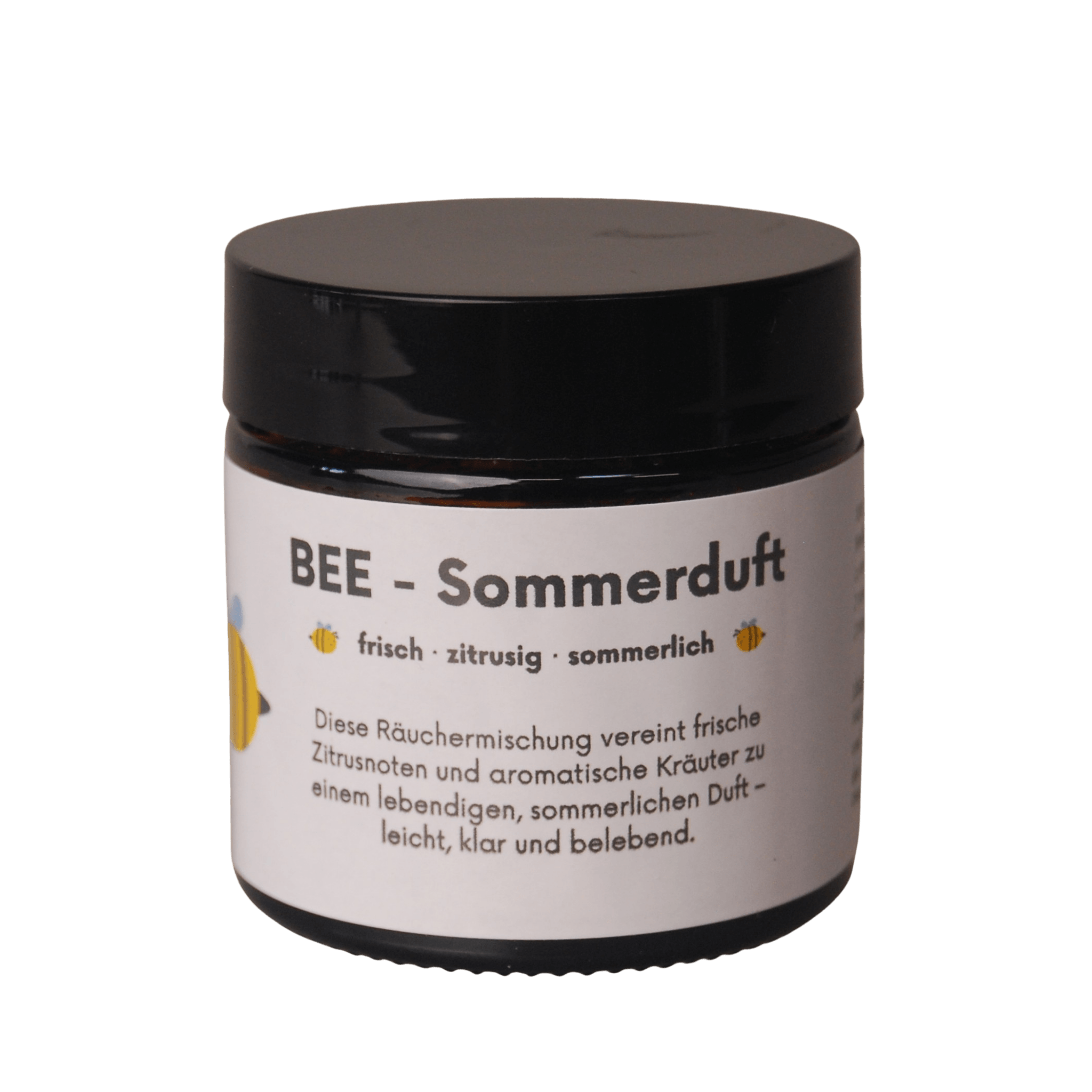 MAFUMO Räuchermischung BEE SOMMERDUFT – 60ml Glastiegel mit Kräutermischung für den Sommerduft auf der Terrasse