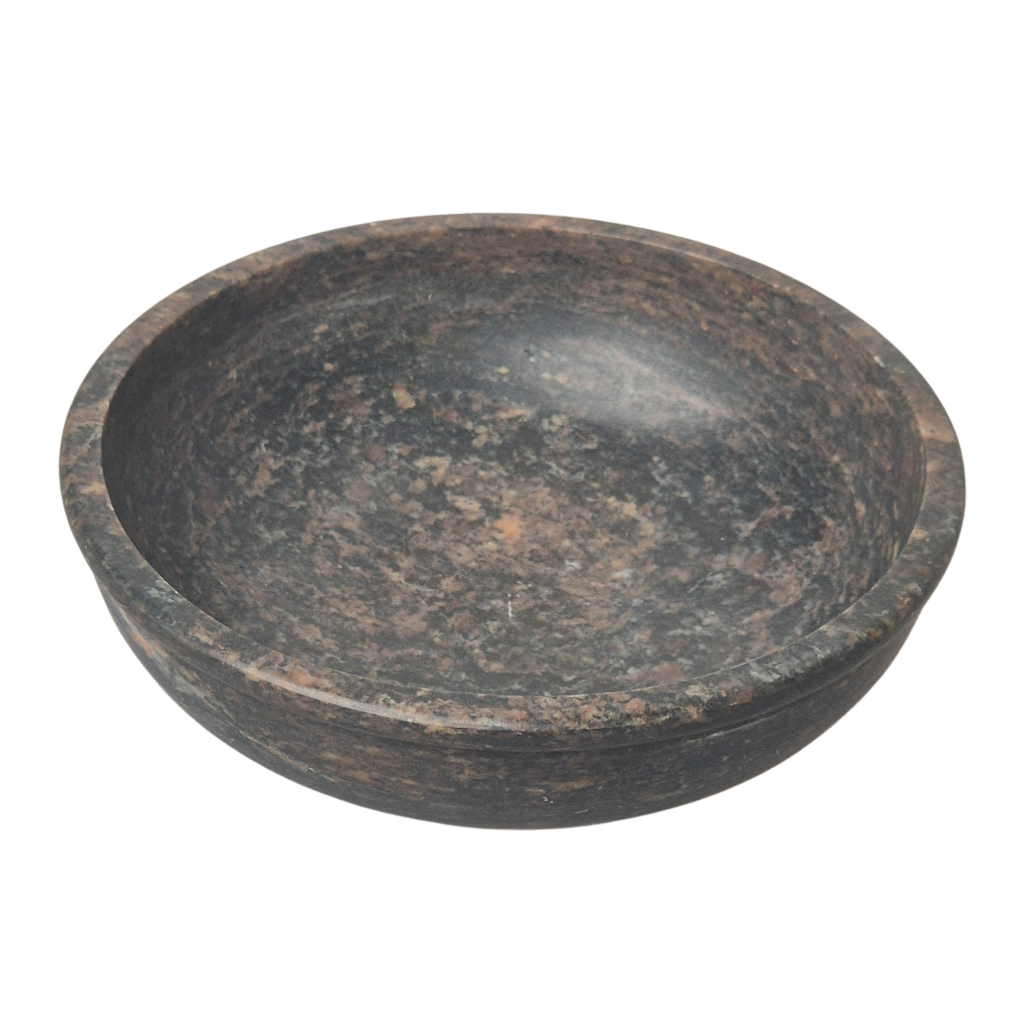 Speckstein Räucherschale, d=13cm, Farbe dunkel, zum Räuchern auf Kohle - im Mafumo Shop erhältlich
