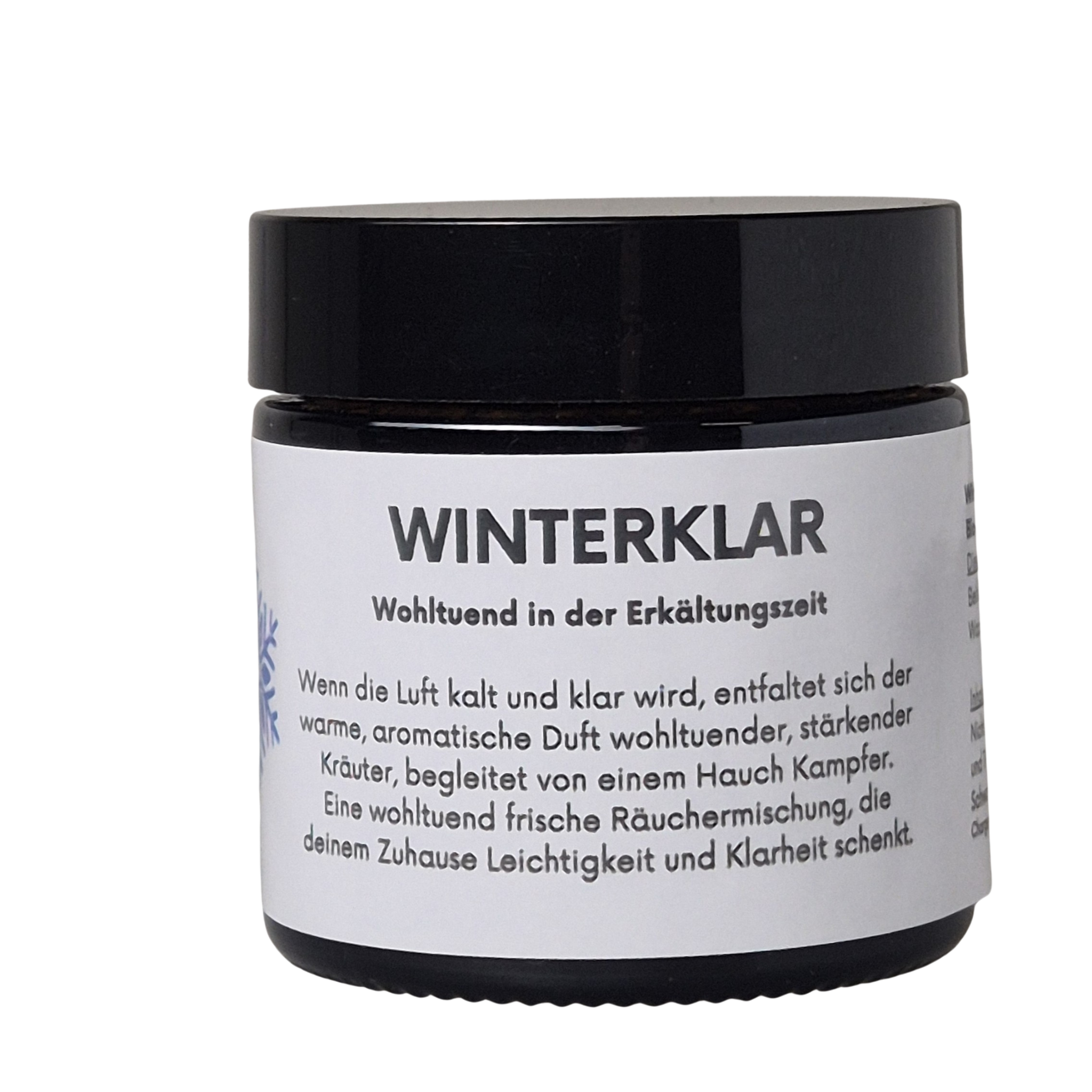 Räuchermischung WINTERKLAR - wohltuende Kräuter in der Erkältungszeit, zum Räuchern auf Sieb und Kohle geeignet, im Shop von MAFUMO
