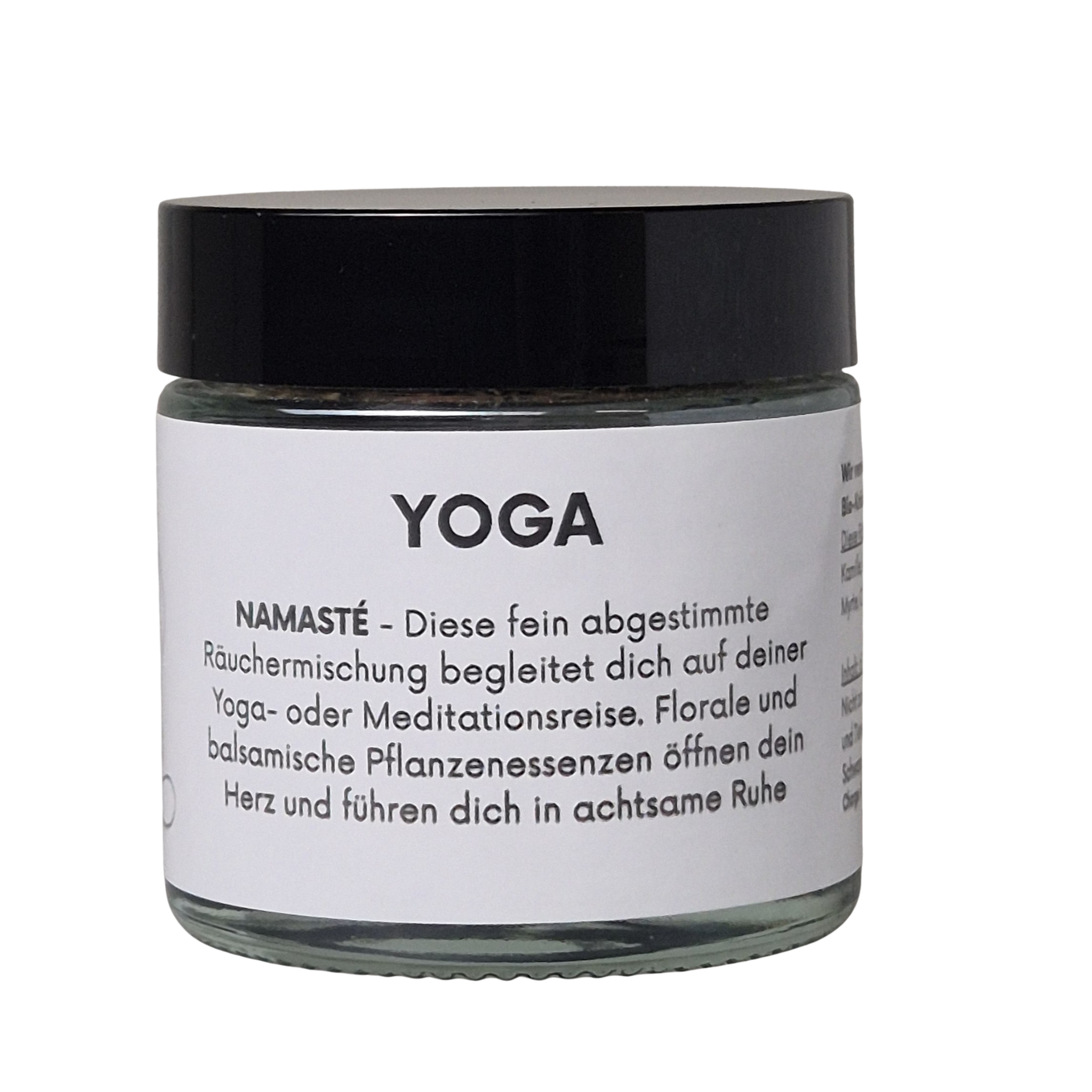 Räuchermischung YOGA – naturrein mit Lavendel, Olibanum & Sandelholz. Sanft-blumiger Duft für Meditation und innere Balance.