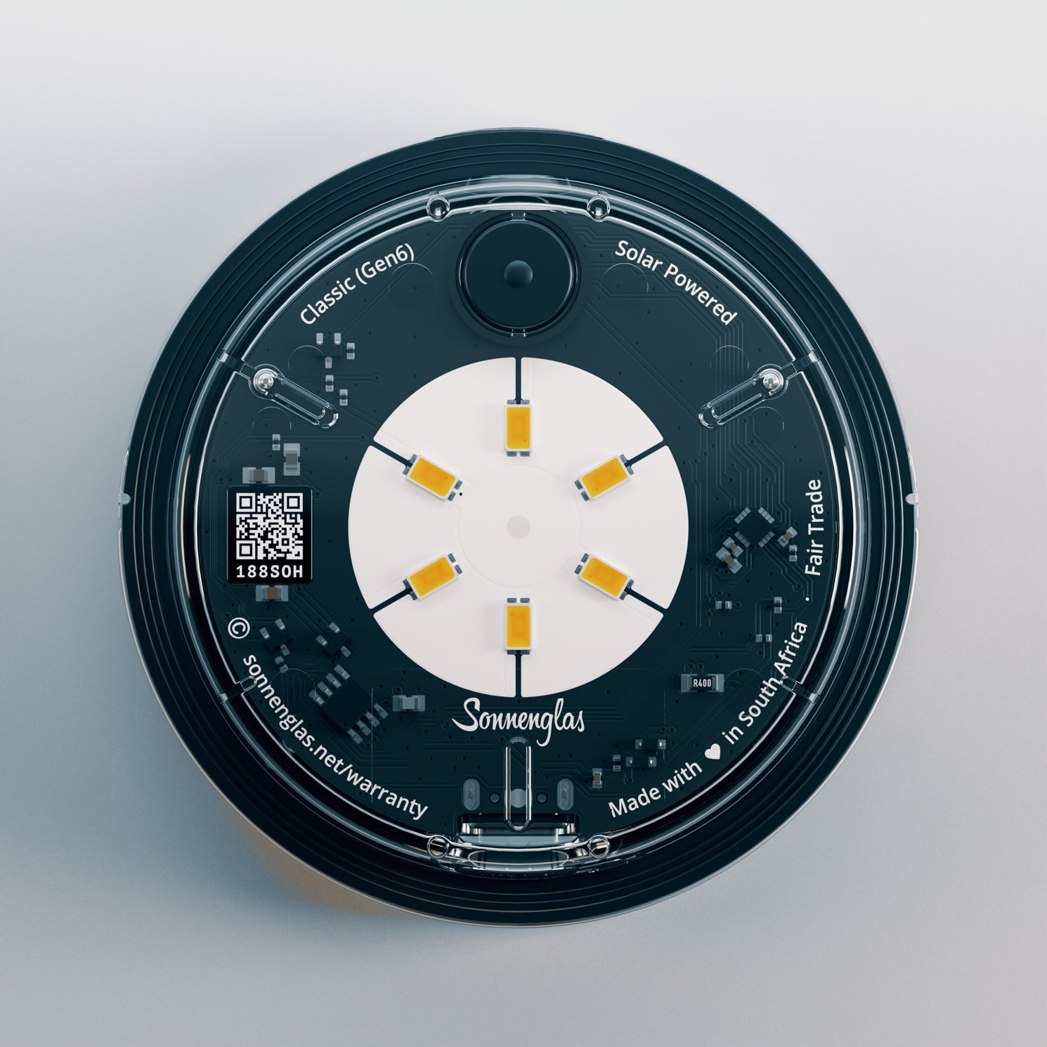 LED Solarlampe, dimmbar, bis zu 100 Stunden Leuchtdauer, Sonnenglas, Somo, Nachhaltig, Sonnenglas Mini, Autark, Glas zur Dekoration, für Garten, Terrasse und Camping, Campingbus, Urlaub, Gartenparty, Wegweiser, Nachtschalter