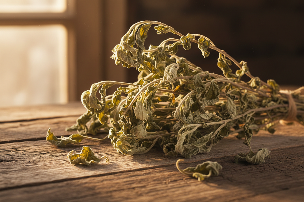 Getrockneter Beifuß (Artemisia vulgaris) zum Räuchern