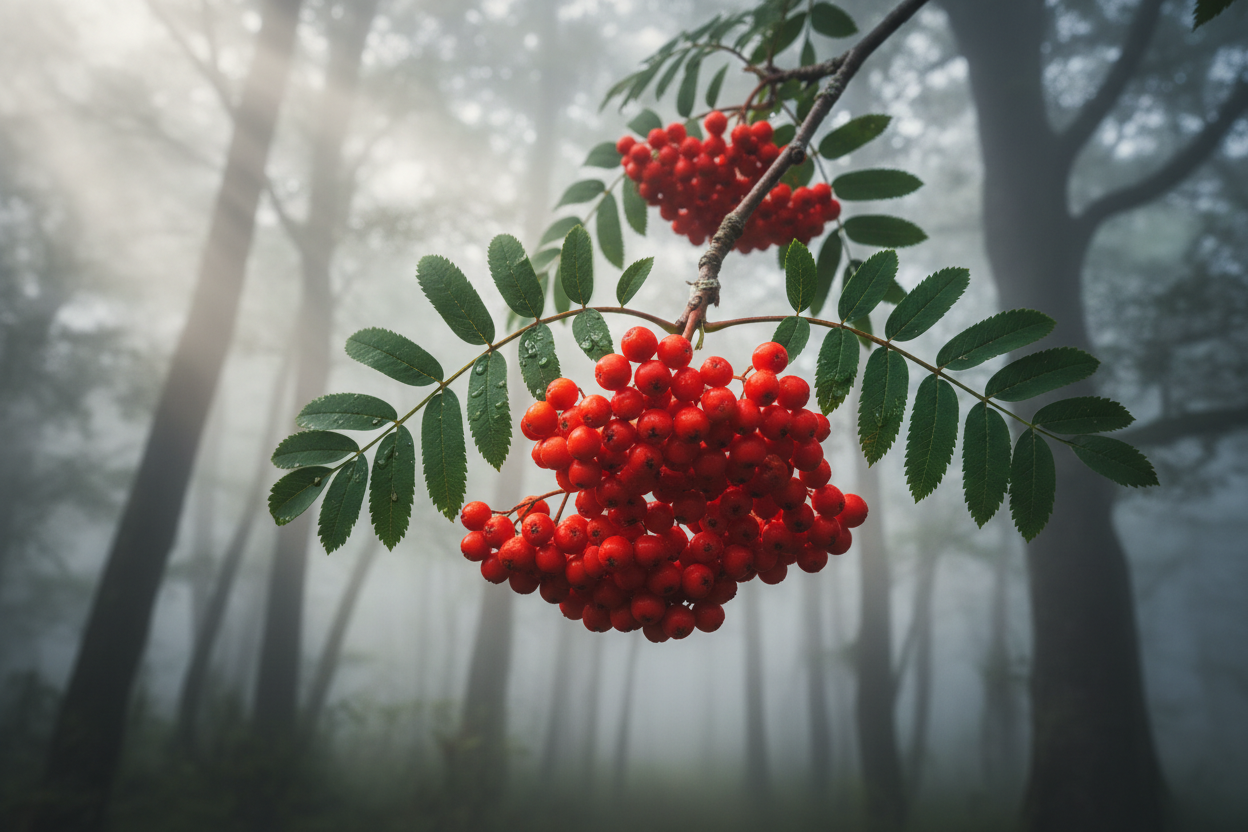 Ebereschebeeren (Sorbus aucuparia) – Der heilige Schutzbaum der Druiden und Nordischen Götter zum Räuchern