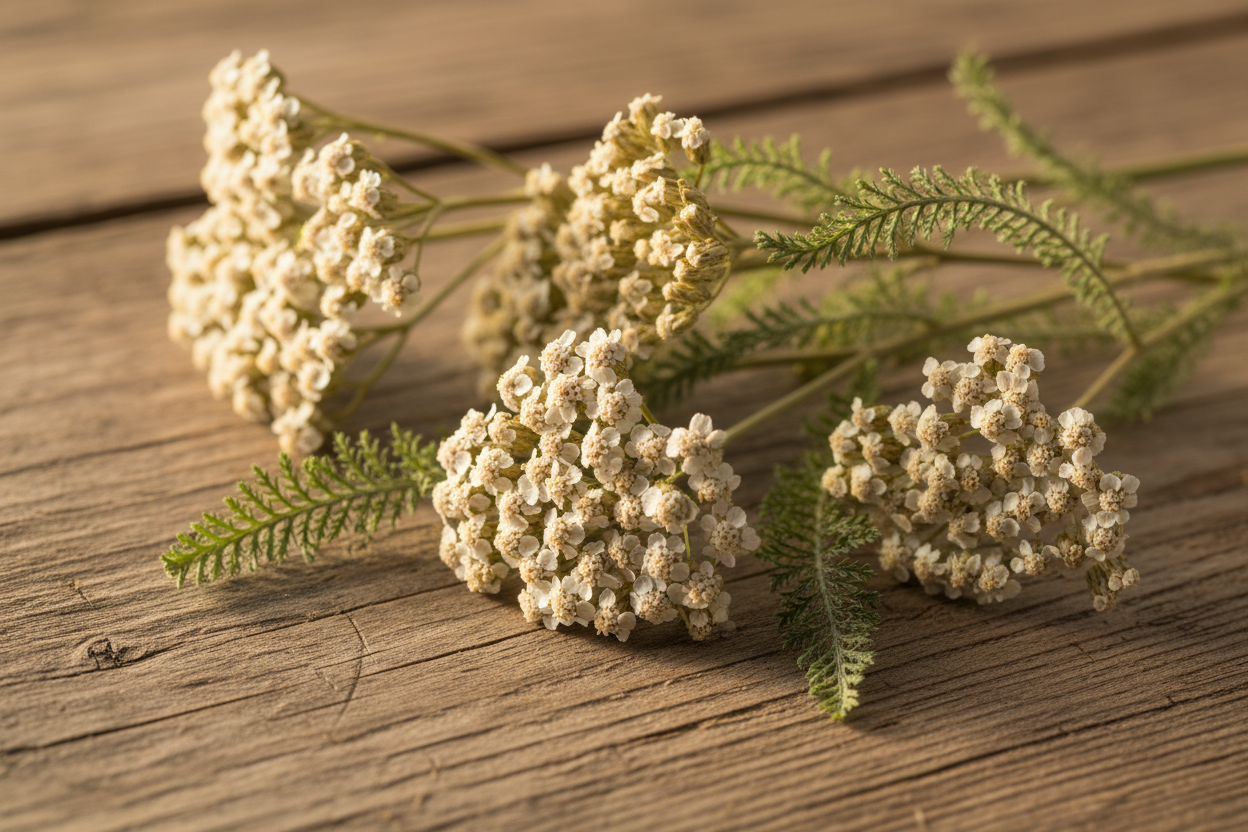 Getrocknete Schafgarbe (Achillea millefolium) – Das Kraut des Achilles zum Räuchern