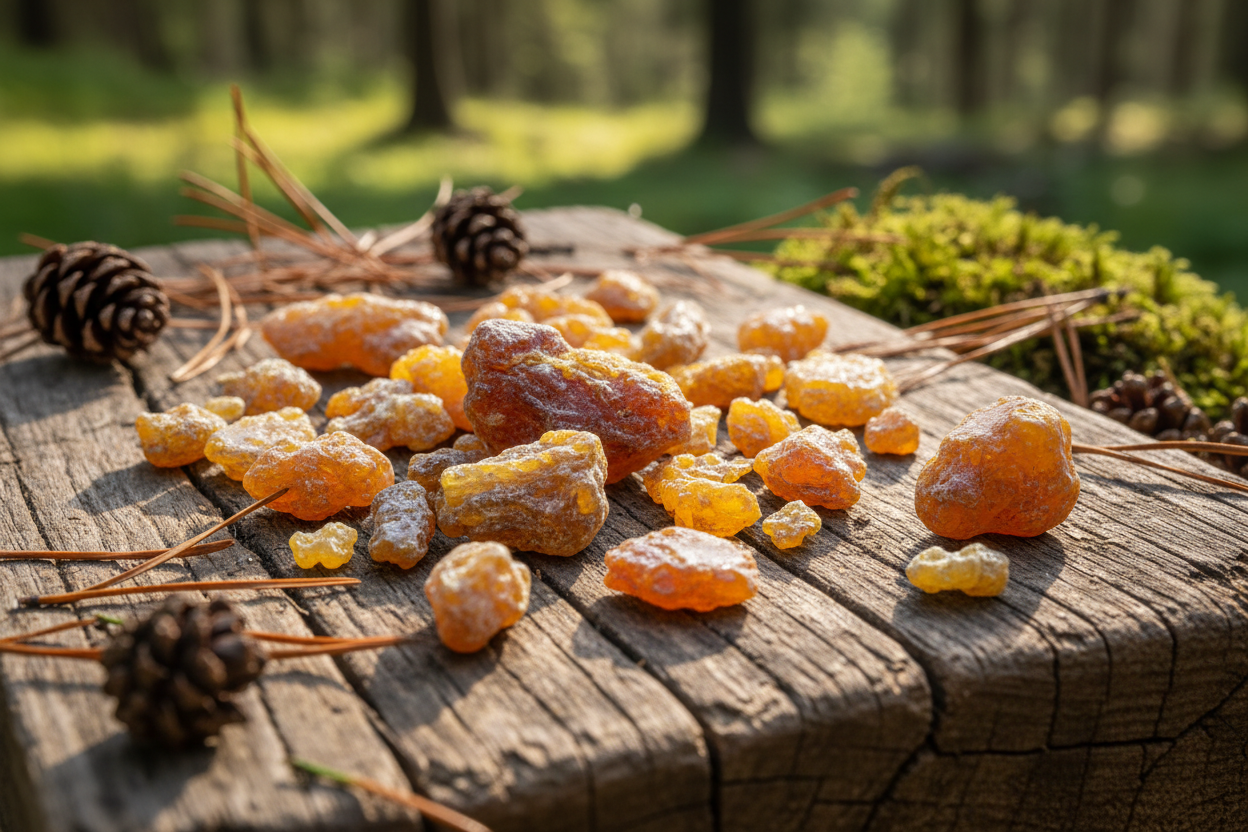 Harz der Schwarzföhre (Pinus nigra) aus österreichischer Pecherei zum Räuchern