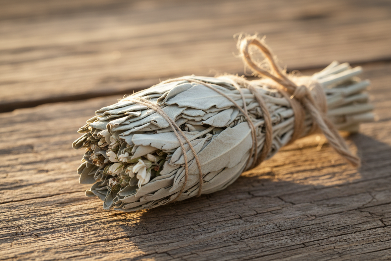 Weißer Salbei Räucherbündel (Salvia apiana) – Premium Smudge Stick von MAFUMO