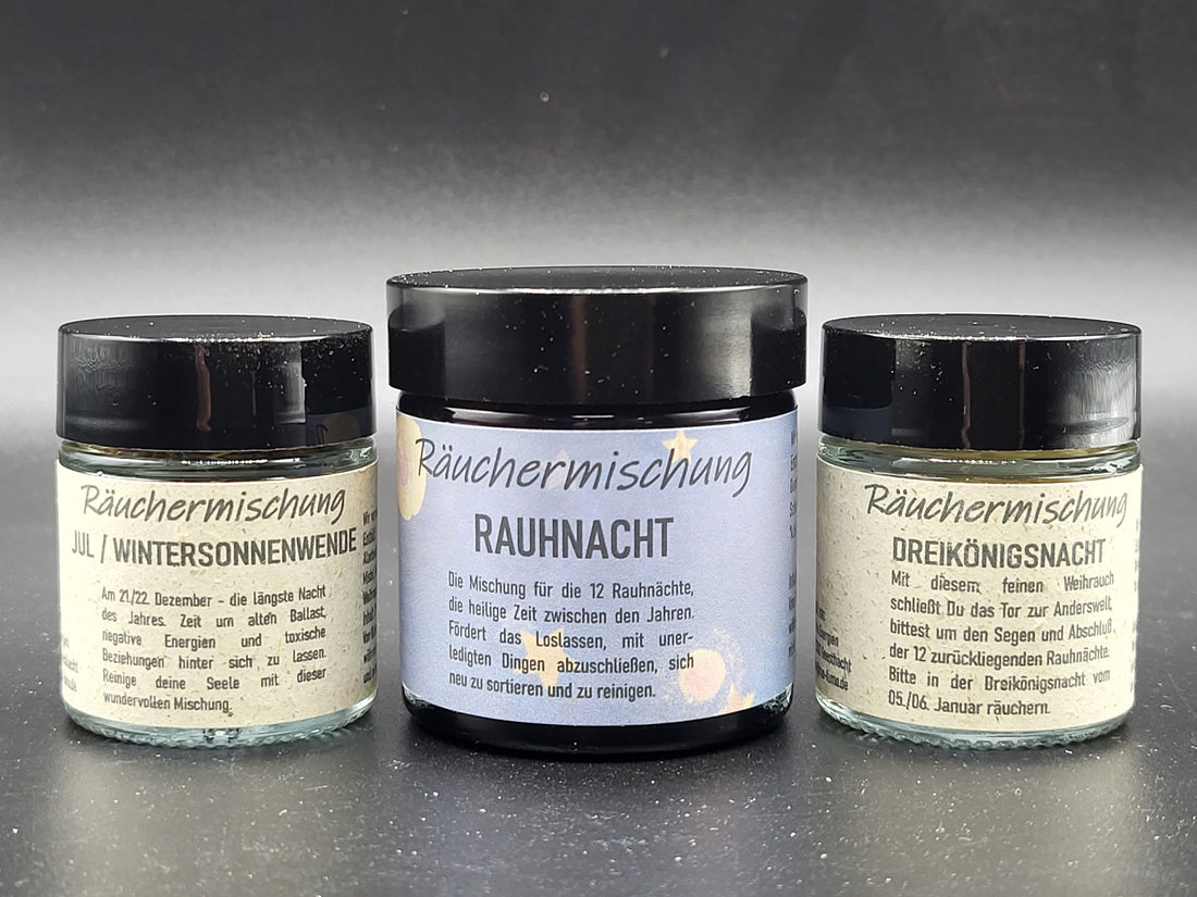 Räuchermischungen für die Raunächte | Rauhnacht Räuchermischung | Räuchermischung Wintersonnenwende und Weihrauch aus dem Oman - für die Rauhnächte