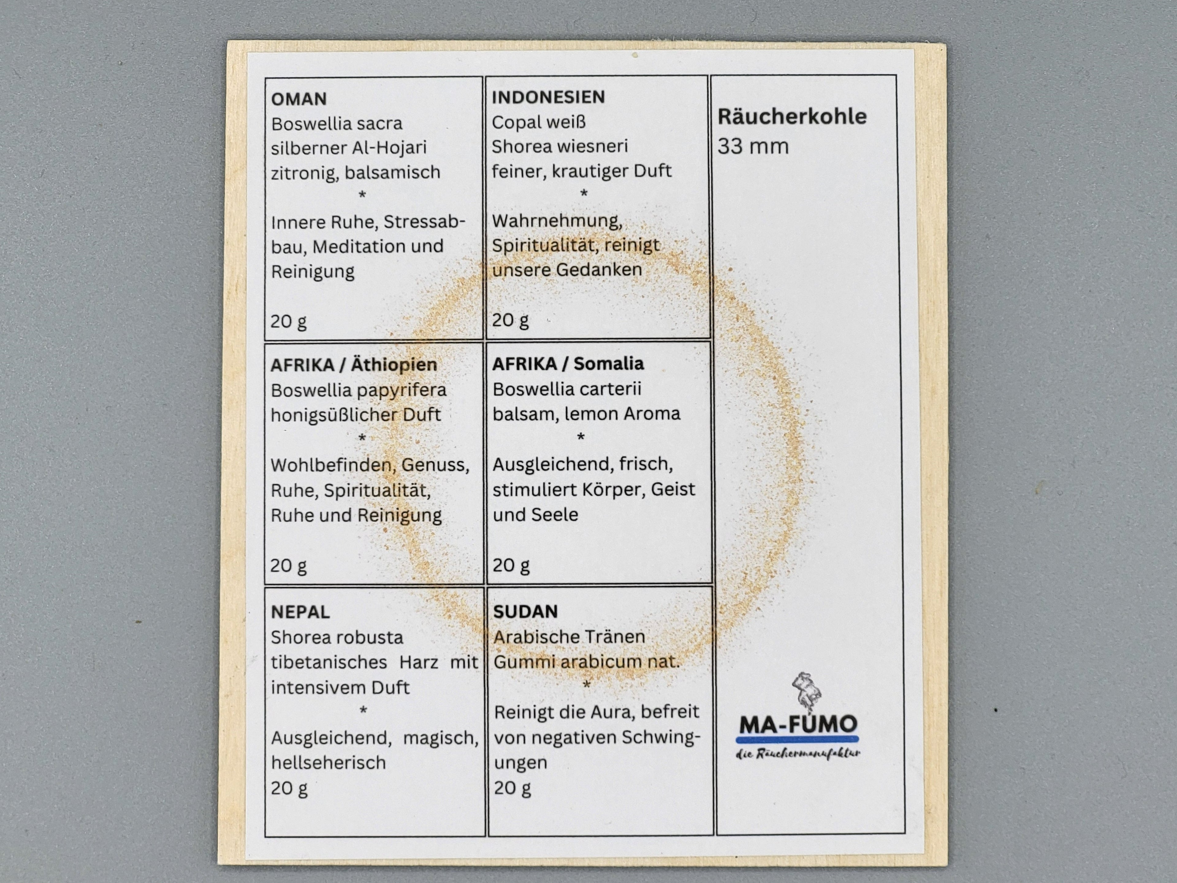 Weihrauch Oman, Weihrauch Sudan, Weihrauch Afrika, Weihrauch Äthiopien, Weihrauch Tibet, Weihrauch Nepal, Räuchermischungen, MA-FUMO