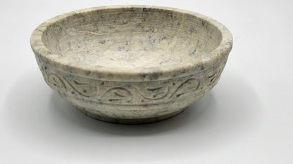 Speckstein Räucherschale, Farbe Beige, zum Räuchern auf Kohle - im Ma-Fumo Shop