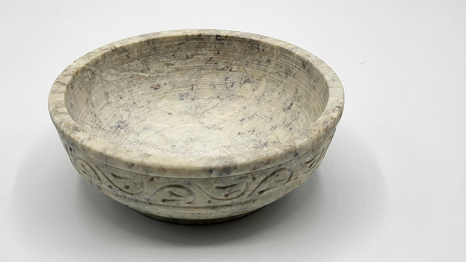 Speckstein Räucherschale, Farbe Beige, zum Räuchern auf Kohle - im Ma-Fumo Shop