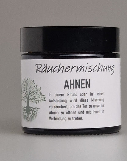 Räuchermischung AHNEN für Rituale und Aufstellungen. Öffnet das Tor zu unseren Ahnen. im Shop MA-FUMO zu bestellen.