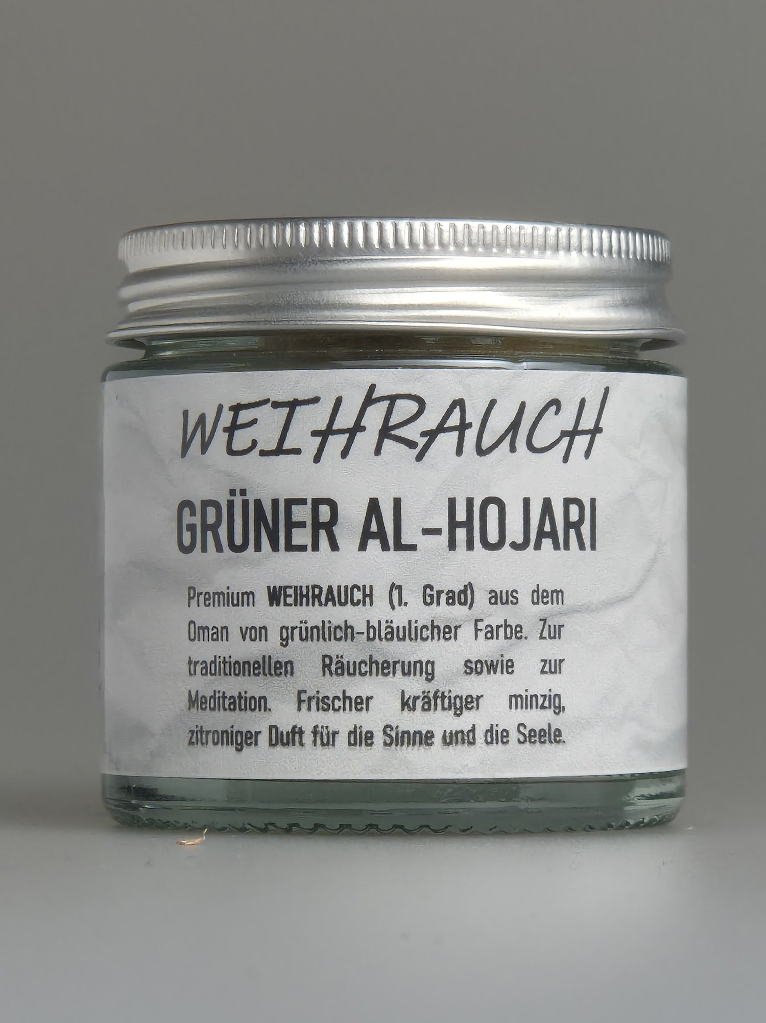 Weihrauch, Premium, 1. Grad, Weihrauch Al-Hojari, zur traditionellen Räucherung, Meditation, kräftig minzig, zitroniger Duft, für die Sinne und Seele, Räucherwerk, grüner Weihrauch, Räuchermanufaktur