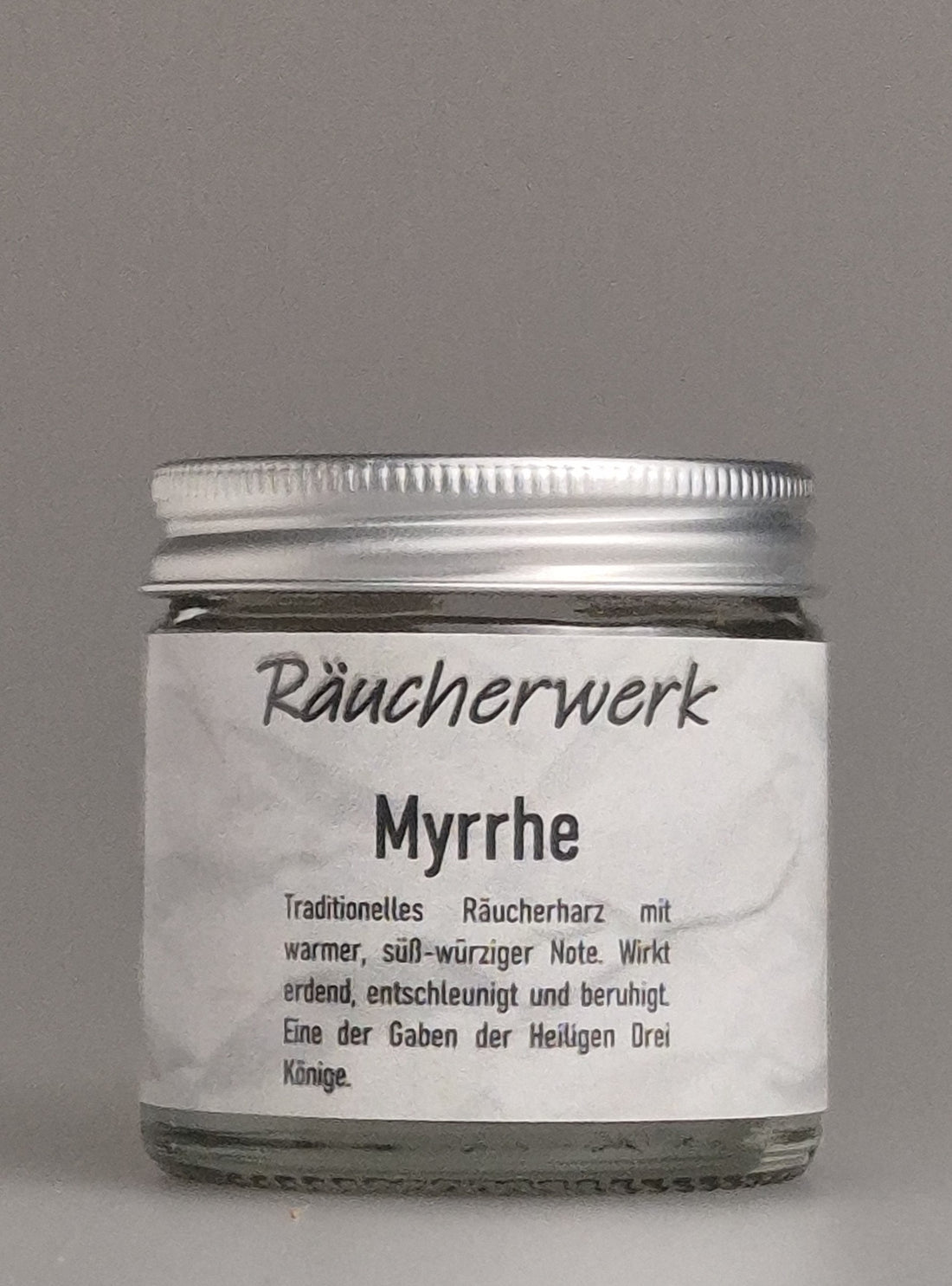 Räuchermischung, Weihrauch, Myrrhe, Gabe der Heiligen Drei Könige, Drei Könige, Räuchern, würzig erdiger Duft, Räuchermanufaktur. Unser Myrrhenharz stammt aus dem Yemen.