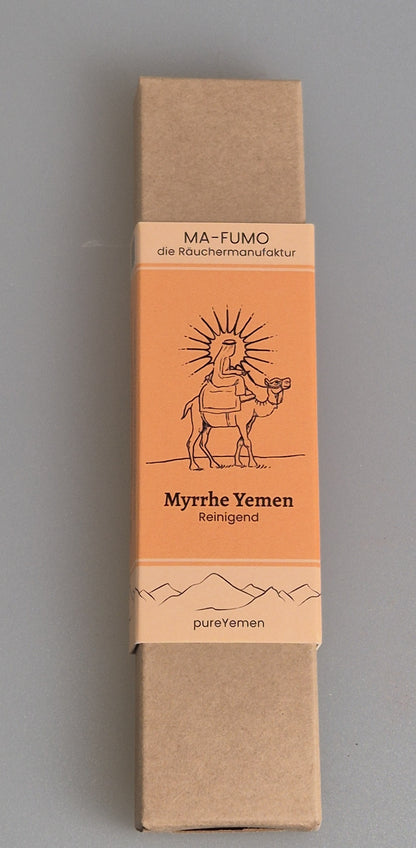 von Hand gerollte Räucherstäbchen aus dem Jemen.  Ohne Zusätze, ohne Chemie - 100% natürliche Rohstoffe. Zu bestellen im Ma-Fumo Shop.
