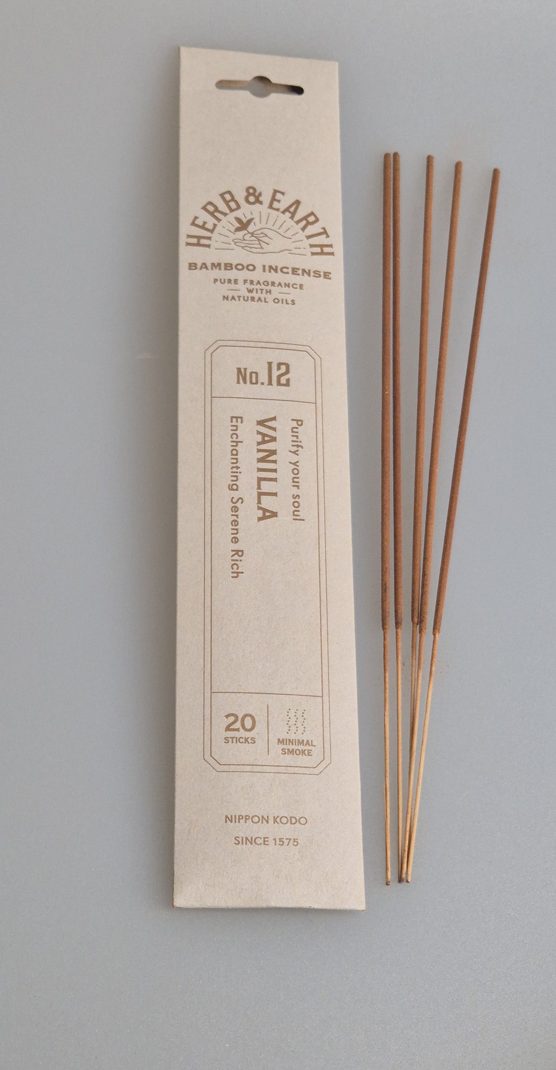 Japanische Räucherstäbchen mit Vanilla Duft, purify your soul