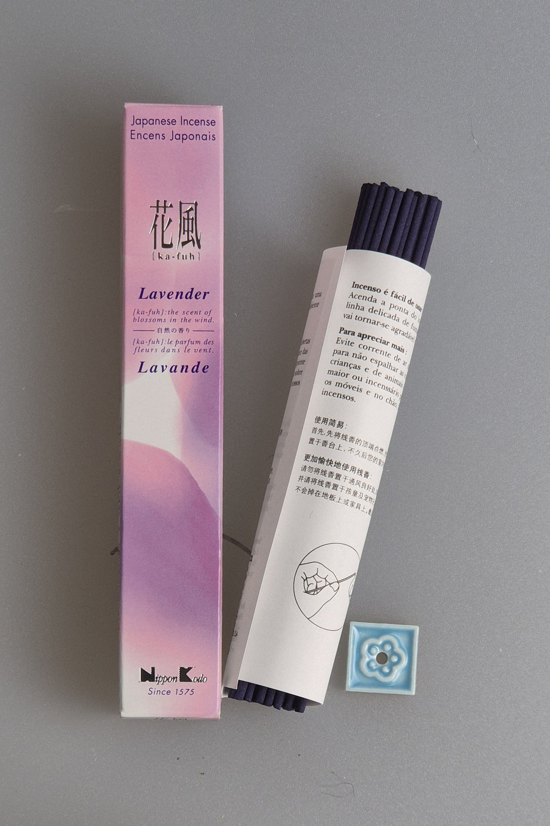 Japanische Räucherstäbchen Lavendel, Ka Fuh von Nippon Kodo