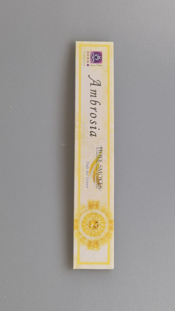 Ambrosia Räucherstäbchen von Holy Smokes. Der Duft der Götter.