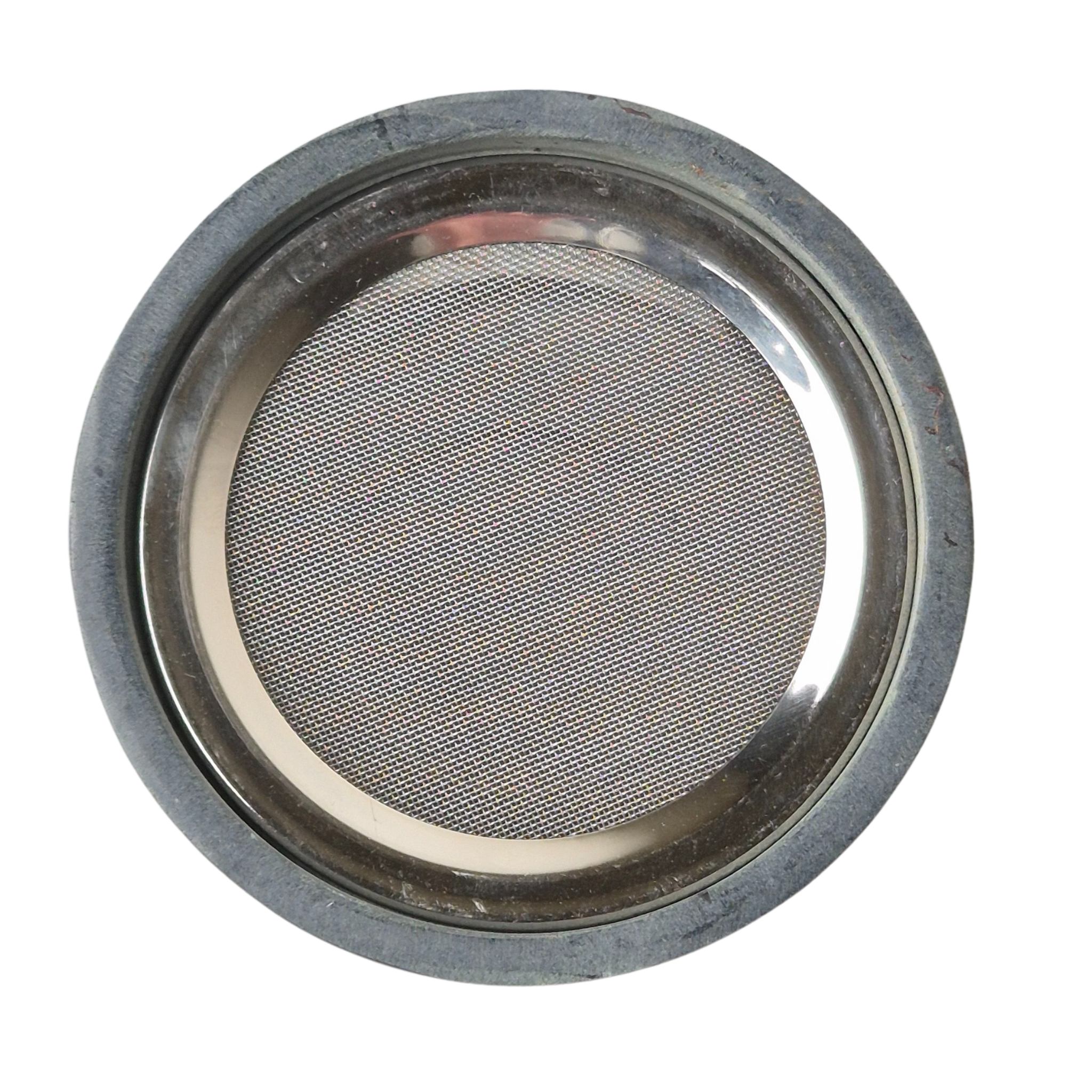 Speckstein Räuchergefäß, 6 cm Sieb, Farbe grau, Motiv Blume des Lebens, im Mafumo Shop online zu bestellen