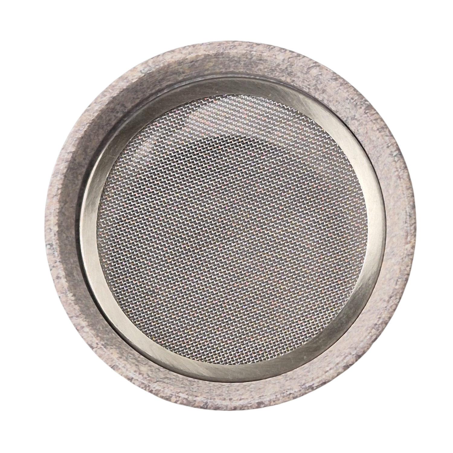 Speckstein Räuchergefäß, 6 cm Sieb, Farbe grau, Motiv Blume, im Mafumo Shop online zu bestellen