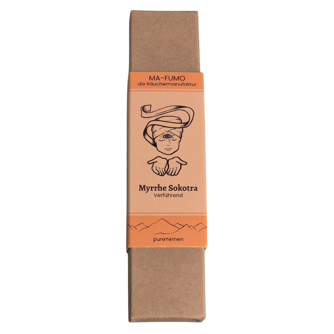 von Hand gerollte Räucherstäbchen aus dem Jemen mit Myrrhe Sokotra haben einen süßlichen Duft