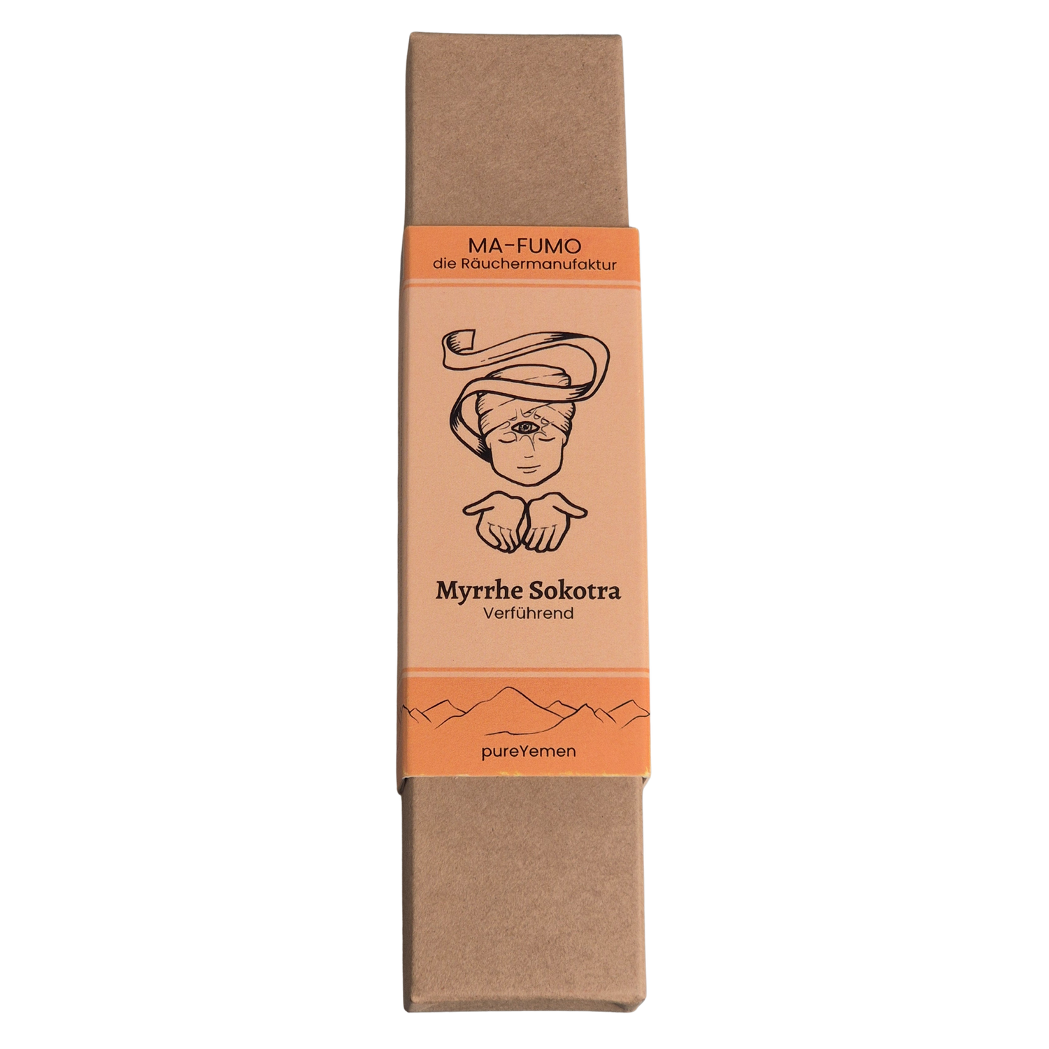 von Hand gerollte Räucherstäbchen aus dem Jemen mit Myrrhe Sokotra haben einen süßlichen Duft