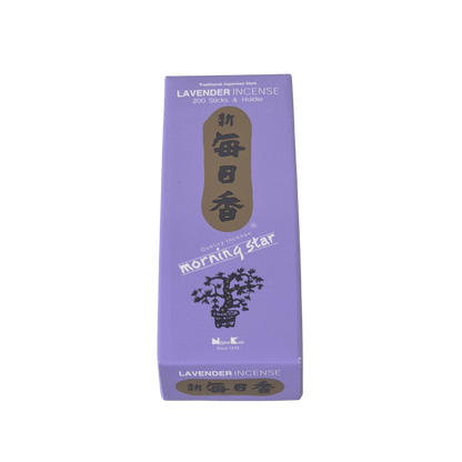 Großpackung Räucherstäbchen Duft Lavendel von Nippon Kodo, 200 Sticks pro Packung inkl. kleinem Keramikhalter