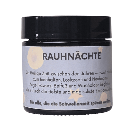 Räuchermischung Rauhnächte im Glastiegel, Inhalt 60ml
