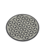 Räucherstäbchenhalter Blume des Lebens aus schwarzem Speckstein ø 10 cm – MAFUMO