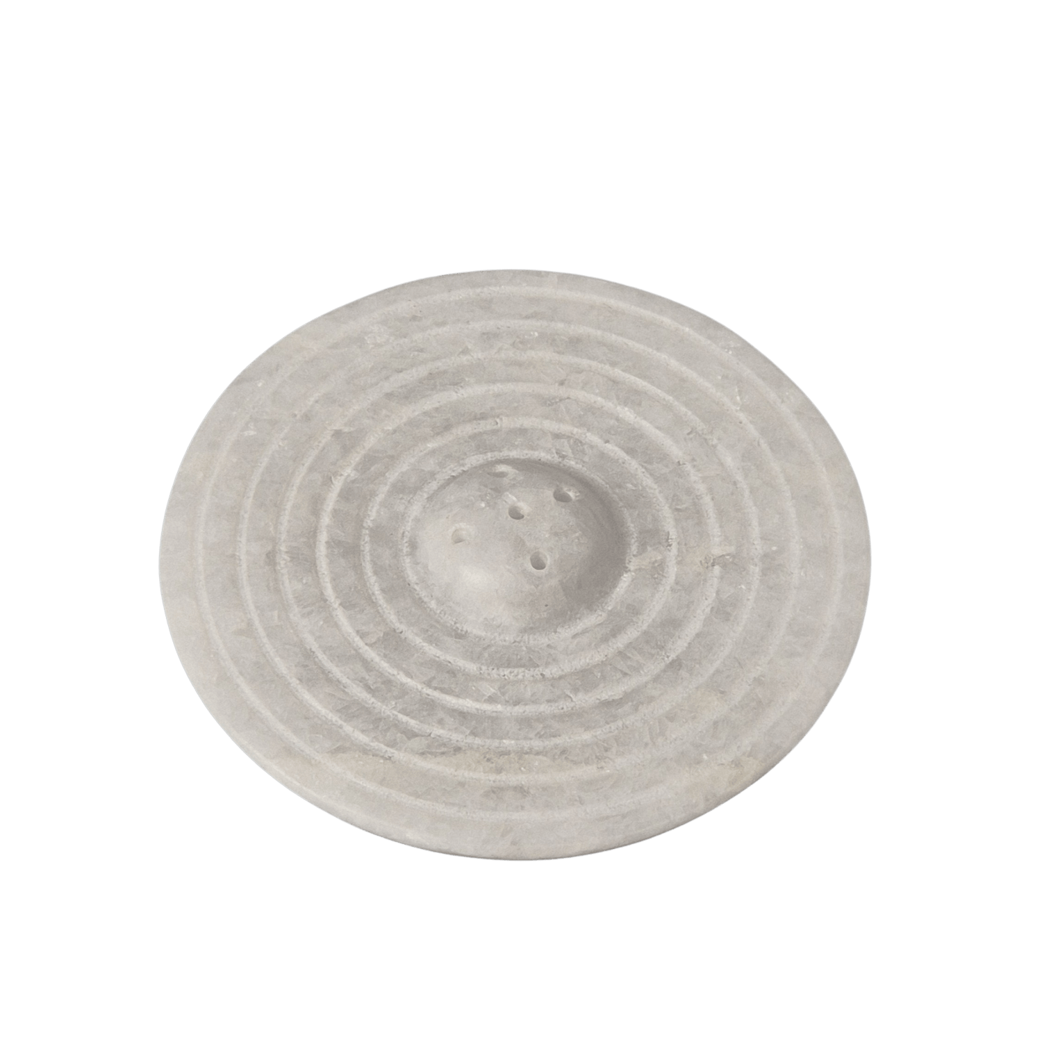 Räucherstäbchenhalter White Circle aus weißem Marmor ø 10 cm – MAFUMO