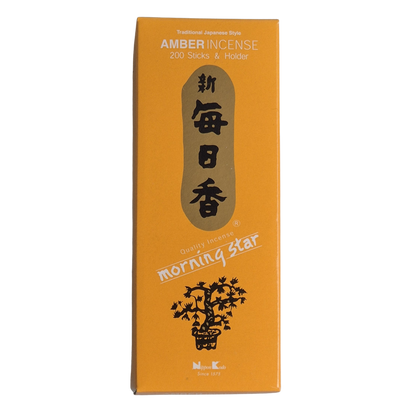 Japanische Räucherstäbchen Amber, Morning Star von Nippon Kodo
