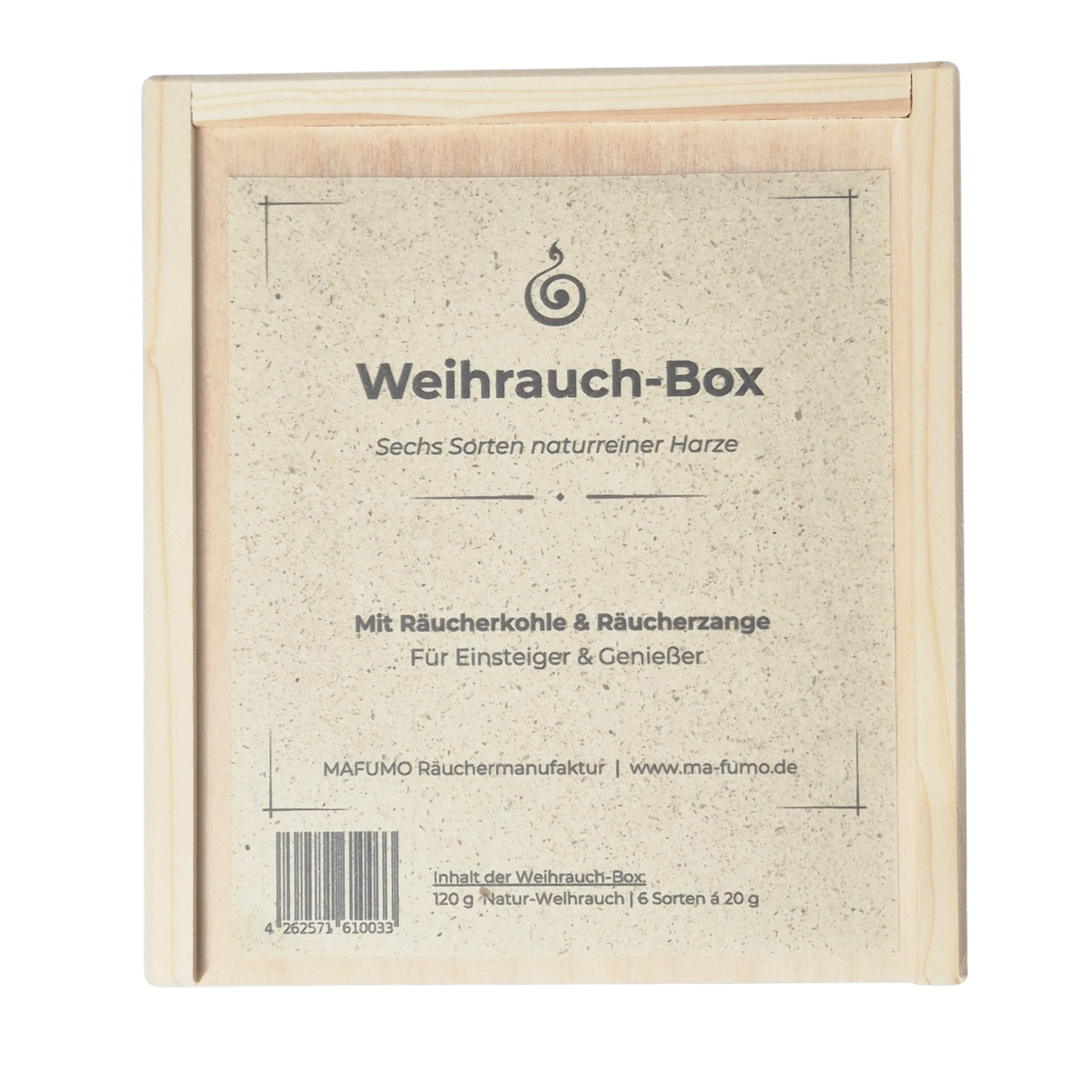 Weihrauch-Box Inhalt – Anleitung und Beschreibung der 6 Weihrauch-Sorten | MAFUMO