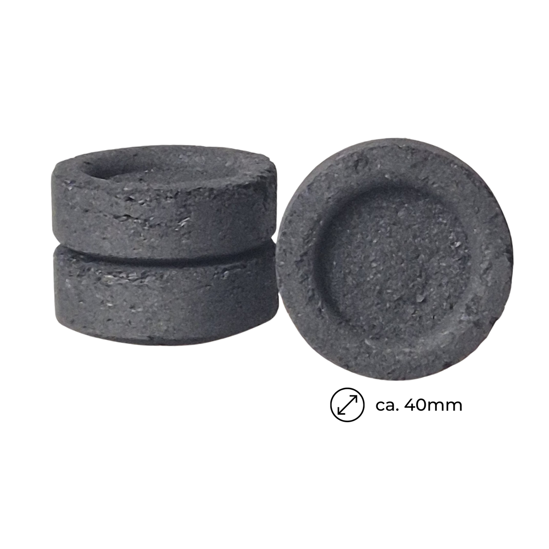 Räucherkohle, d=40 mm, die Rolle enthält 10 Kohletabletten, Brenndauer je Tablette ca. 30 Min., Selbstzünderkohle