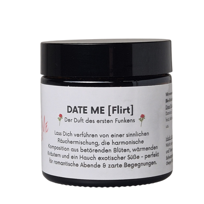 Räuchermischung DATE ME Flirt – naturreine Räuchermischung für romantische Abende – MAFUMO Räuchermanufaktur