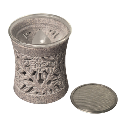 Räucherzubehör - Glaseinsatz für Räucherstövchen. Zum Räuchern für ätherische Öle / Wasser Gemische. Kann einfach gegen das Sieb getauscht werden