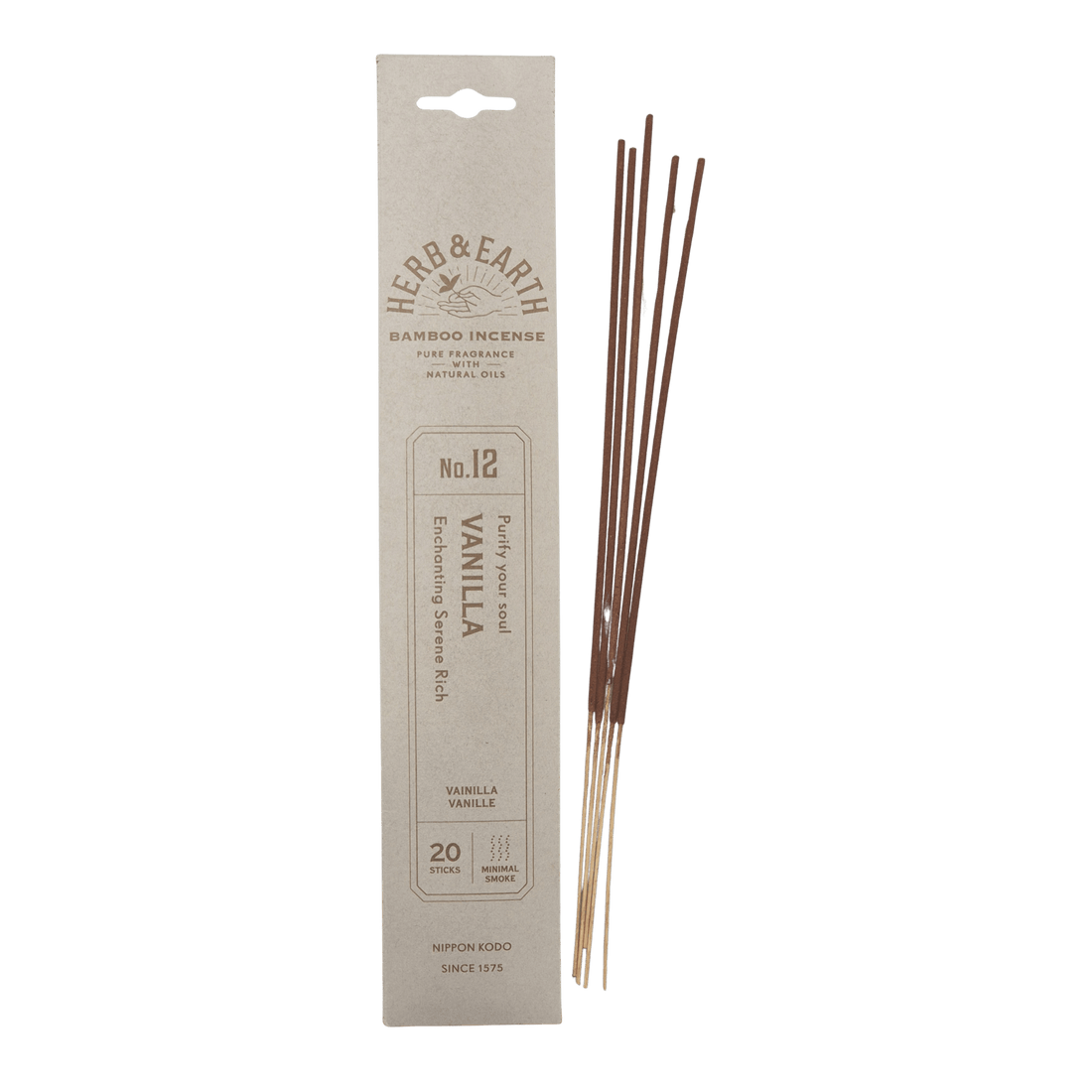 Japanische Räucherstäbchen mit Vanilla Duft, purify your soul