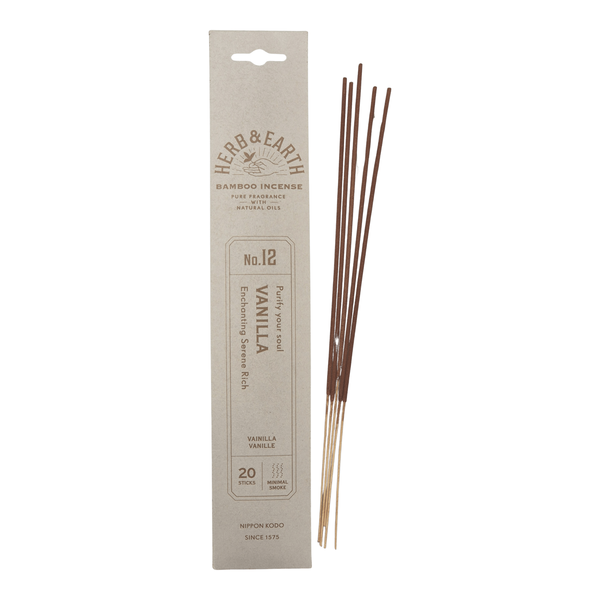 Japanische Räucherstäbchen mit Vanilla Duft, purify your soul