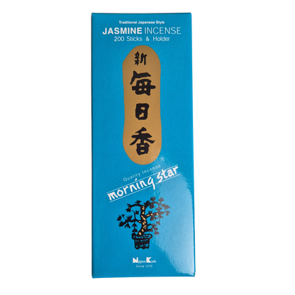 Japanische Räucherstäbchen, Morning Star, Grosspack mit 200 Sticks, Duft Jasmin