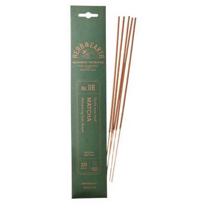 Japanische Räucherstäbchen aus Matcha vom Hersteller Nippon Kodo