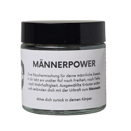 Räuchermischung Männerpower - ein uralter Ruf nach Freiheit. Verbindet mit der Urkraft zum Mannsein - atme dich zurück in deinen Körper