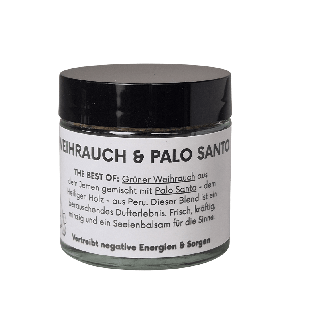 Glastiegel Weihrauch Oman &amp; Palo Santo - Best of zweier hochreinen Räucherstoffe - bei MAFUMO