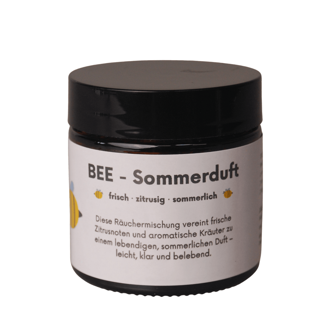 MAFUMO Räuchermischung BEE SOMMERDUFT – 60ml Glastiegel mit Kräutermischung für den Sommerduft auf der Terrasse