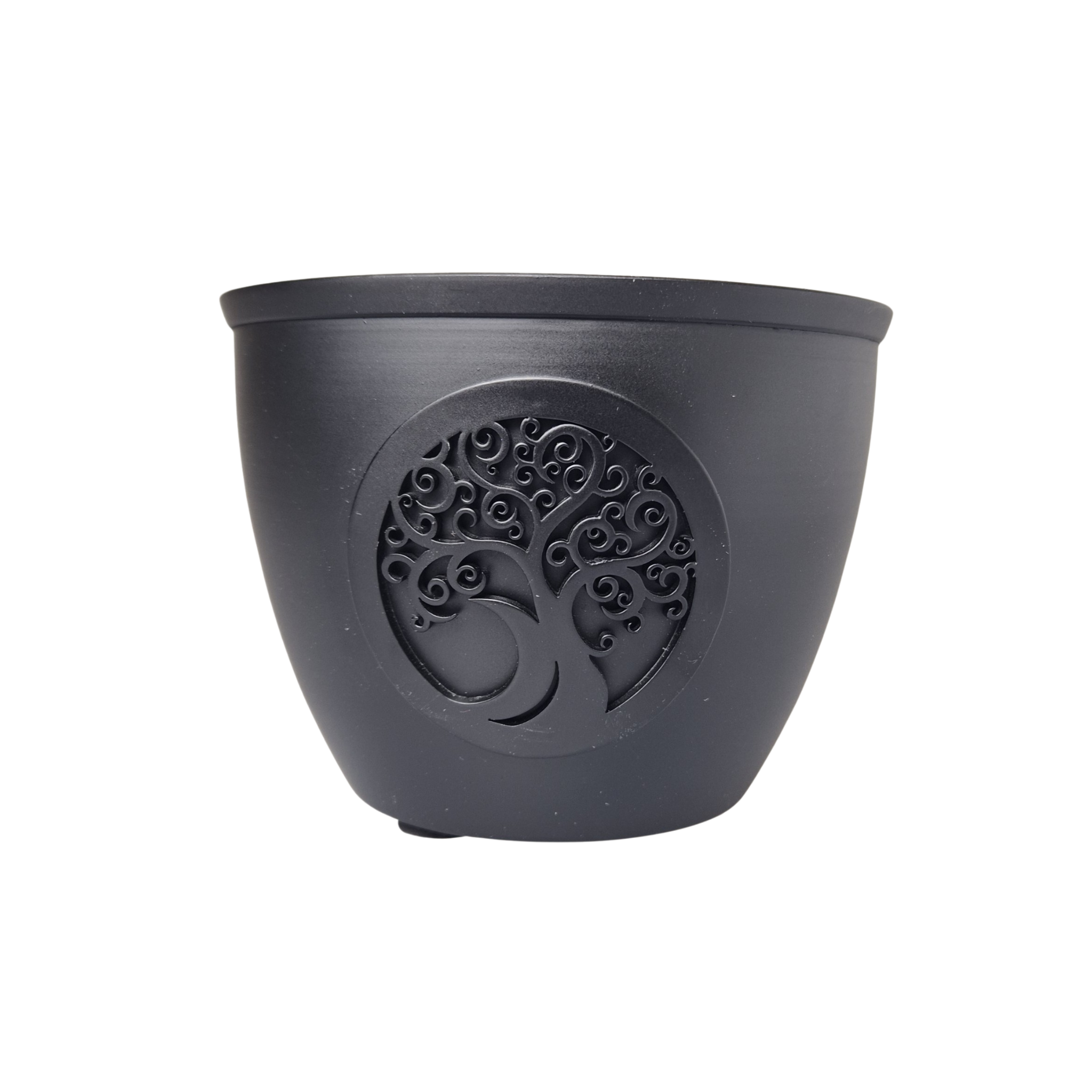 Smudge Bowl aus Eisen - praktischer Halter für unseren XXL White Sage Smudge. Mit Symbolik Blume des Lebens