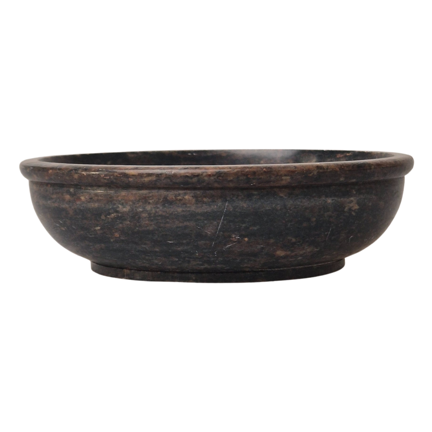 Speckstein Räucherschale, d=13cm, Farbe dunkel, zum Räuchern auf Kohle - im Mafumo Shop erhältlich
