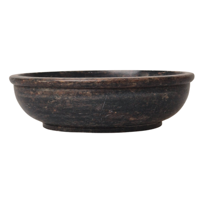 Speckstein Räucherschale, d=13cm, Farbe dunkel, zum Räuchern auf Kohle - im Mafumo Shop erhältlich